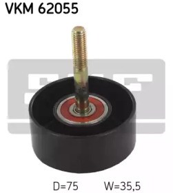 SKF vkm62055 -  Паразитный / ведущий ролик, поликлиновой ремень