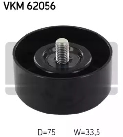 SKF vkm62056 -  Паразитный / ведущий ролик, поликлиновой ремень
