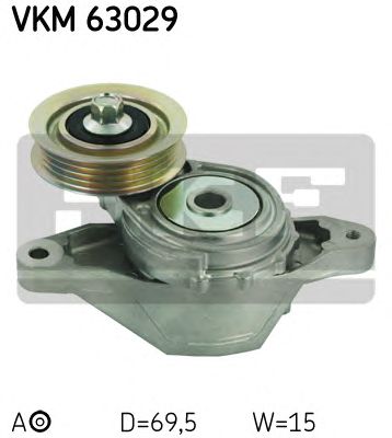 SKF vkm63029 -  Натяжной ролик, поликлиновой  ремень