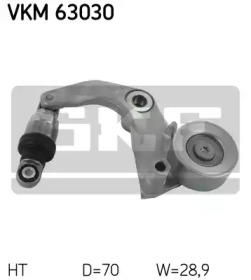 SKF vkm63030 -  Натяжной ролик, поликлиновойремень