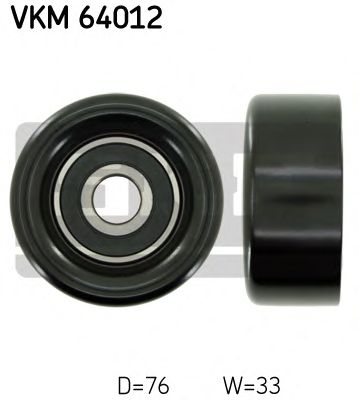 SKF vkm64012 -  Паразитный / ведущий ролик, поликлиновой ремень