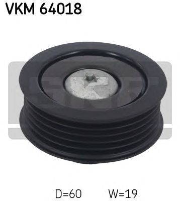SKF vkm64018 -  Паразитный / ведущий ролик, поликлиновой ремень