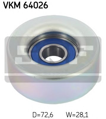 SKF vkm64026 -  Паразитный / ведущий ролик, поликлиновой ремень