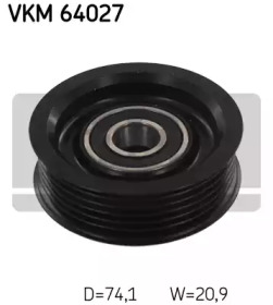 SKF vkm64027 -  Паразитный / ведущий ролик, поликлиновой ремень
