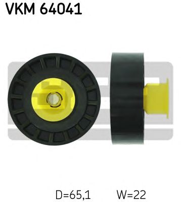 SKF vkm64041 -  Паразитный / ведущий ролик, поликлиновой ремень