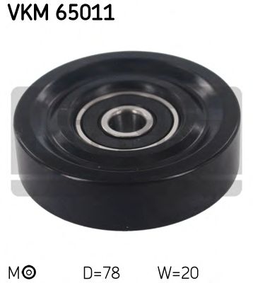 SKF vkm65011 -  Натяжной ролик, поликлиновой  ремень