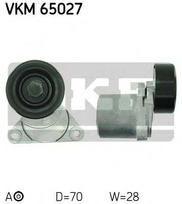 SKF vkm65027 -  Натяжной ролик, поликлиновой  ремень
