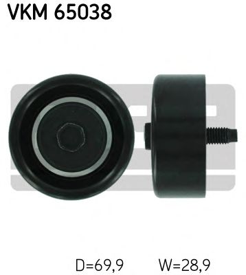 SKF vkm65038 -  Паразитный / ведущий ролик, поликлиновой ремень