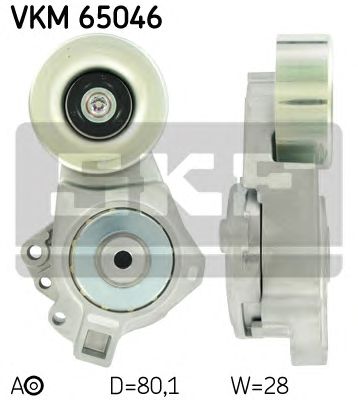 SKF vkm65046 -  Натяжной ролик, поликлиновой  ремень