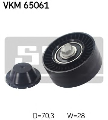 SKF vkm65061 -  Паразитный / ведущий ролик, поликлиновой ремень