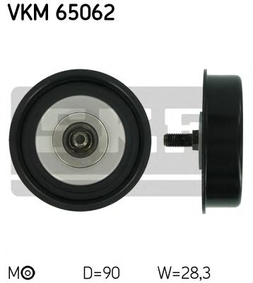 SKF vkm65062 -  Натяжной ролик, поликлиновой  ремень
