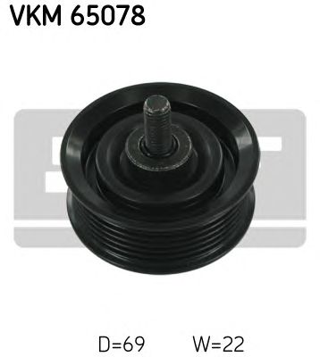 SKF vkm65078 -  Паразитный / ведущий ролик, поликлиновой ремень
