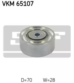 SKF vkm65107 -  Паразитный / ведущий ролик, поликлиновой ремень