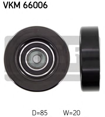 SKF vkm66006 -  Паразитный / ведущий ролик, поликлиновой ремень
