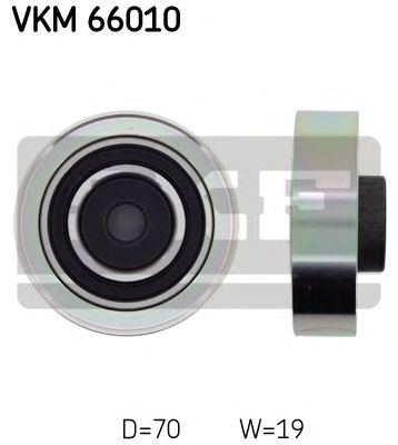 SKF vkm66010 -  Паразитный / ведущий ролик, поликлиновой ремень