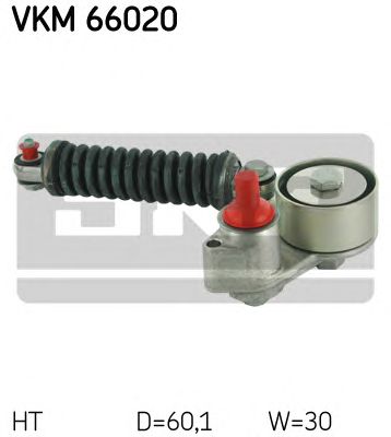 SKF vkm66020 -  Натяжной ролик, поликлиновой  ремень