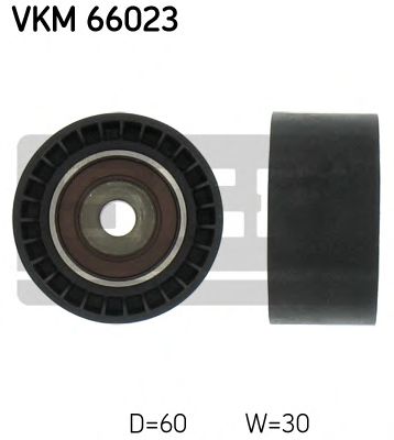 SKF vkm66023 -  Паразитный / ведущий ролик, поликлиновой ремень