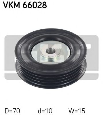 SKF vkm66028 -  Паразитный / ведущий ролик, поликлиновой ремень