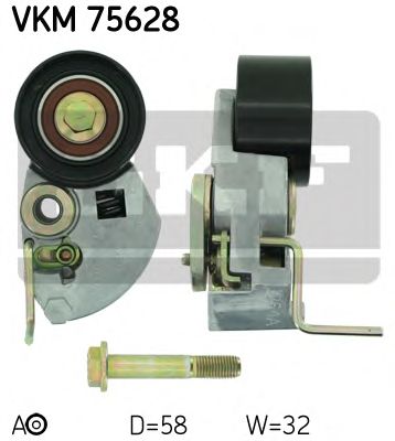 SKF vkm75628 -  Натяжной ролик, ремень ГРМ