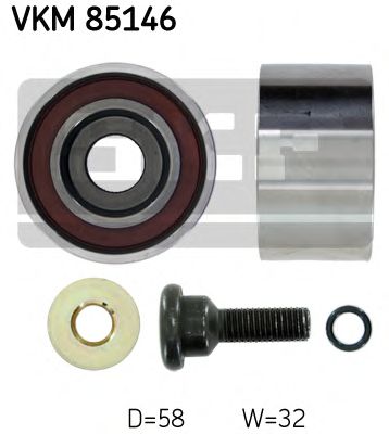 SKF vkm85146 -  Паразитный / Ведущий ролик, зубчатый ремень