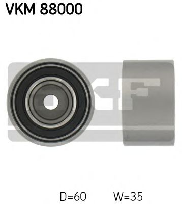 SKF vkm88000 -  Паразитный / Ведущий ролик, зубчатый ремень