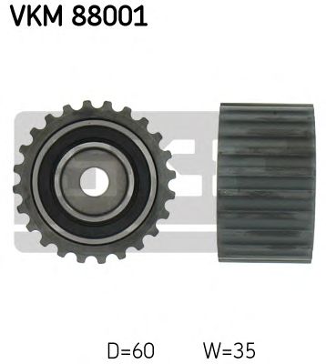 SKF vkm88001 -  Паразитный / Ведущий ролик, зубчатый ремень