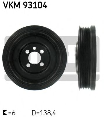 SKF vkm93104 -  Ременный шкив, коленчатый вал