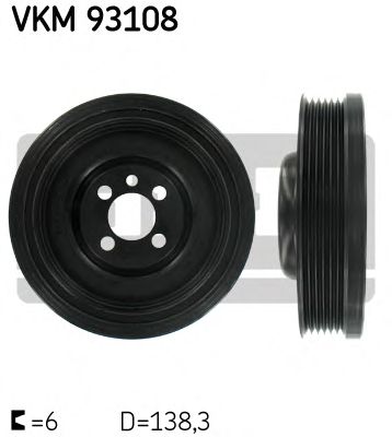 SKF vkm93108 -  Ременный шкив, коленчатый вал