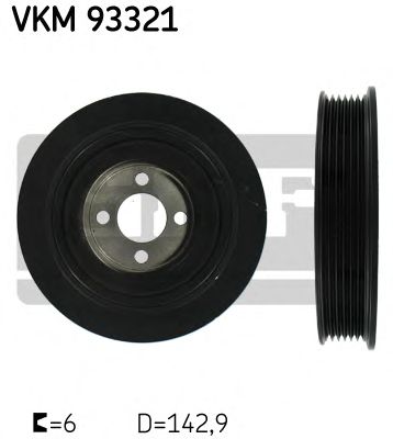SKF vkm93321 -  Ременный шкив, коленчатый вал