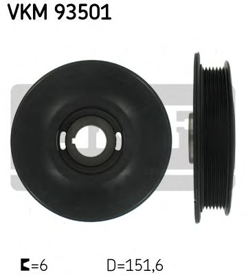 SKF vkm93501 -  Ременный шкив, коленчатый вал