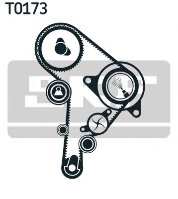 SKF vkmc01244 -  Водяной насос + комплект зубчатого ремня