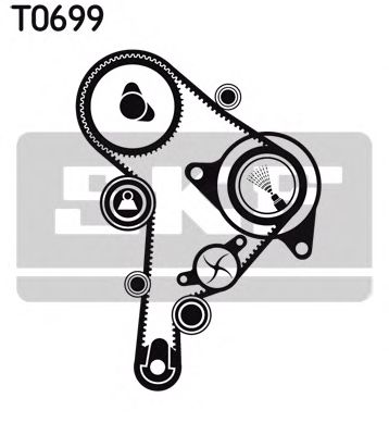 SKF vkmc01251 -  Водяной насос + комплект зубчатого ремня