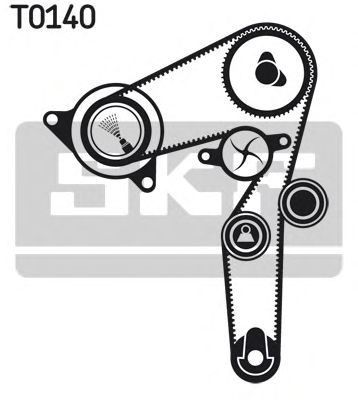 SKF vkmc05193 -  Водяной насос + комплект зубчатого ремня