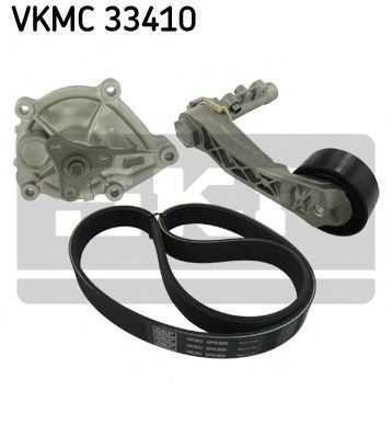 SKF vkmc33410 -  Водяной насос + комплект ручейковых ремней