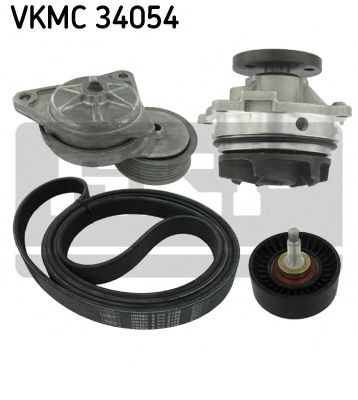 SKF vkmc34054 -  Водяной насос + комплект ручейковых ремней