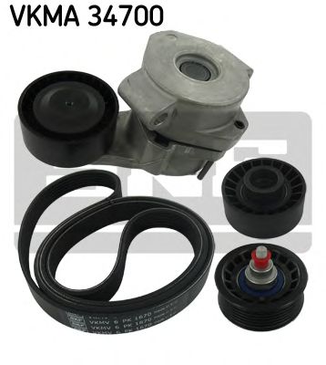 SKF vkmc34700 -  Водяной насос + комплект ручейковых ремней