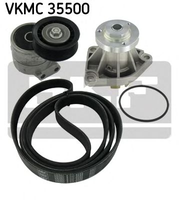 SKF vkmc35500 -  Водяной насос + комплект ручейковых ремней