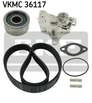SKF vkmc36117 -  Водяной насос + комплект ручейковых ремней