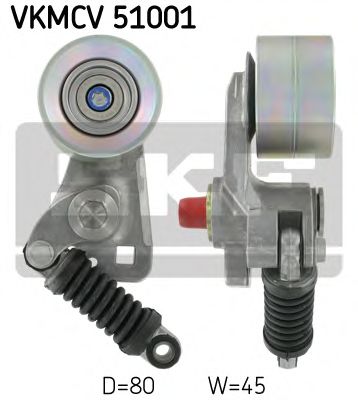 SKF vkmcv51001 -  Натяжной ролик, поликлиновой  ремень