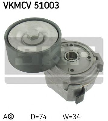 SKF vkmcv51003 -  Натяжной ролик, поликлиновой  ремень