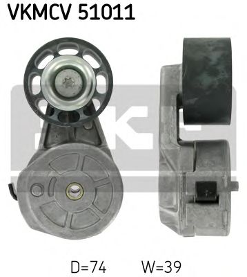 SKF vkmcv51011 -  Натяжной ролик, поликлиновой  ремень