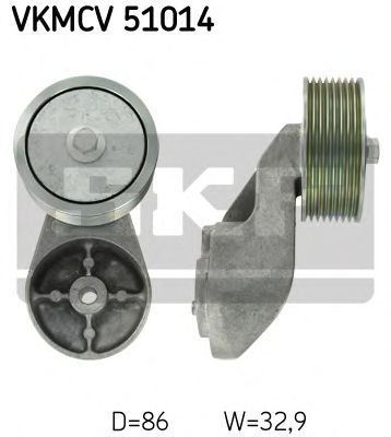 SKF vkmcv51014 -  Паразитный / ведущий ролик, поликлиновой ремень