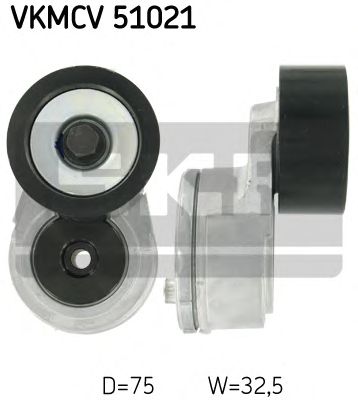 SKF vkmcv51021 -  Натяжной ролик, поликлиновой  ремень