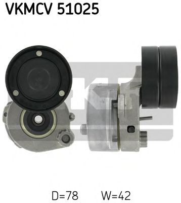 SKF vkmcv51025 -  Натяжной ролик, поликлиновой  ремень