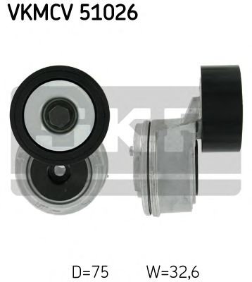 SKF vkmcv51026 -  Натяжной ролик, поликлиновой  ремень