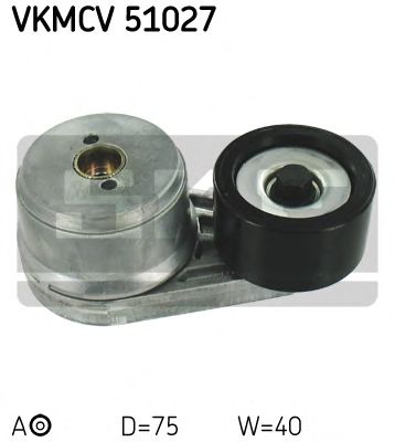 SKF vkmcv51027 -  Натяжной ролик, поликлиновой  ремень