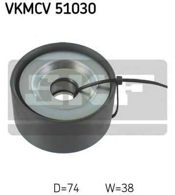 SKF vkmcv51030 -  Паразитный / ведущий ролик, поликлиновой ремень