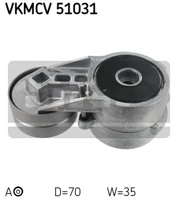 SKF vkmcv51031 -  Натяжной ролик, поликлиновой  ремень
