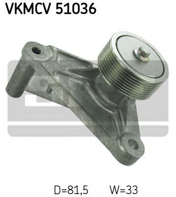 SKF vkmcv51036 -  Паразитный / ведущий ролик, поликлиновой ремень