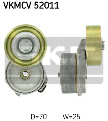 SKF vkmcv52011 -  Натяжной ролик, поликлиновой  ремень